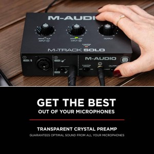 M-Track solo M-audio soundcard usb audio interface maudio 2 channel